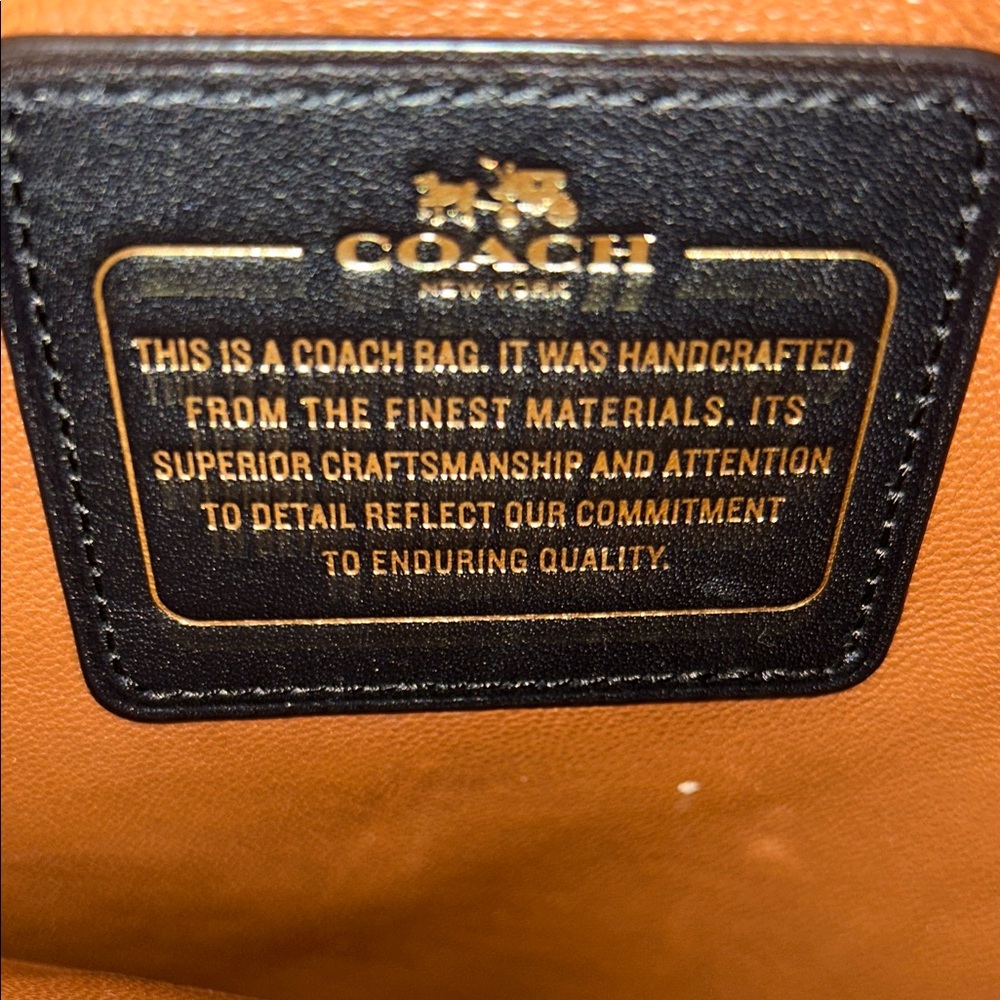 Coach Black Leather Shoulder Hobo Bag - Picture 3 of 11